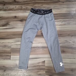 Under Armour Kids Leggings in Heather Gray